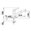 Bateria BLANCO Kano-S 526174 Czarny/chrom Typ Stojąca