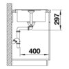 Zlewozmywak BLANCO Metra 45 S Compact 525913 Czarny Ociekacz Tak