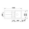 Zlewozmywak BLANCO Metra 6 S 525926 Czarny Wykonanie Silgranit PuraDur