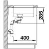 Zlewozmywak BLANCO Solis 340/180-U 526129 Stal szczotkowana Kształt Prostokątny
