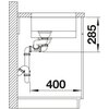 Zlewozmywak BLANCO Solis 340/180-U 526128 Stal szczotkowana Kształt Prostokątny