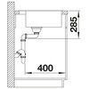 Zlewozmywak BLANCO Solis 500-IF/A 526124 Stal szczotkowana Kształt Kwadratowy