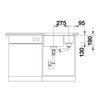 Zlewozmywak BLANCO Subline 340/160-U 525985 Czarny Typ Podwieszany