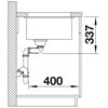 Zlewozmywak BLANCO Subline 480/320-U 525993 Czarny Kształt Prostokątny