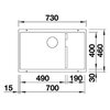 Zlewozmywak BLANCO Subline 700-U Level 526004 Czarny Głębokość [cm] 46