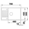 Zlewozmywak BLANCO Zia XL 6 S Compact 526018 Czarny Kształt Prostokątny