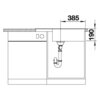 Zlewozmywak BLANCO Zia XL 6 S Compact 526018 Czarny Głębokość [cm] 50