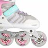 Łyżworolki NILS EXTREME NH18192 4w1 (rozmiar 39-43) Biało-różowy Zapięcie Pasek na rzep
