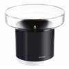 Cylindryczny deszczomierz z przezroczystą górną częścią i ciemnym korpusem, na którym widnieje napis "NETATMO". Produkt ma nowoczesny design z gładkimi powierzchniami.