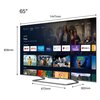 Telewizor TCL 65C728 65" QLED 4K 120Hz Android TV Dolby Atmos Dolby Vision HDMI 2.1 Tuner DVB-S2