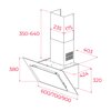 Okap TEKA DVT Pro 78660 TBS BK Czarne szkło 698m3/h 72dB A+ Szerokość [cm] 70