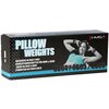 Czarne opakowanie z napisem "PILLOW WEIGHTS" w białym kolorze oraz "OB04 / OB05 / OB06" w dolnej części. Po lewej stronie widnieje tekst w kilku językach: "Obciążniki na ręce i nogi", a w prawym górnym rogu znajduje się logo "HMS".