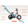 Rower dziecięcy SUN BABY Tiger Bike 16 cali dla chłopca Czarny Kółka boczne Tak
