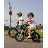 Rower dziecięcy SUN BABY Tiger Bike 14 cali dla chłopca Pomarańczowo-turkusowy Wyposażenie Dzwonek