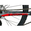 Rower górski MTB INDIANA X-Pulser 3.6 M17 26 cali Shimano Alivio męski Grafitowo-czerwony Wyposażenie Dzwonek