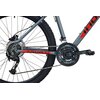 Rower górski MTB INDIANA X-Pulser 3.6 M17 26 cali Shimano Alivio męski Grafitowo-czerwony Przeznaczony Dla mężczyzny