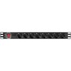 Listwa LANBERG PDU-08F-0200-BK (2 m) Czarny