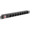 Listwa LANBERG PDU-08F-0200-BK (2 m) Czarny Prąd znamionowy [A] 16