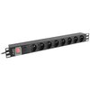 Listwa LANBERG PDU-08E-0200-BK (2 m) Czarny