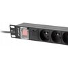 Listwa LANBERG PDU-08E-0200-BK (2 m) Czarny Prąd znamionowy [A] 16