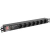 Listwa LANBERG PDU-PRO-07F-0200-BK (2 m) Czarny Prąd znamionowy [A] 16