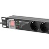 Listwa LANBERG PDU-PRO-07F-0200-BK (2 m) Czarny Liczba bezpieczników [szt] 1
