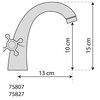 Bateria umywalkowa FALA Retro 1 75807 Czarny Rodzaj baterii Dwukorkowa