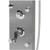Zestaw prysznicowy natynkowy FALA Steely 5 75978 z deszczownicą Inox Typ Natynkowy