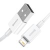 Kabel USB - USB - Lightning BASEUS Superior Series CALYS-B02 1.5 m Biały Długość [m] 1.5
