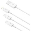 Kabel USB - USB - Lightning/USB-C/Micro USB BASEUS Superior Series CAMLTYS-02 1.5 m Biały Długość [m] 1.5