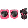 Kask NILS EXTREME MTW01 Różowy dla Dzieci (rozmiar XS) + Zestaw ochraniaczy H210 Materiał skorupy ABS