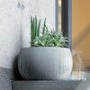 Doniczka PROSPERPLAST Beton Bowl DKB240-422U Szary Załączone wyposażenie Wewnętrzny wkład