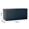 Skrzynia ogrodowa PROSPERPLAST Boardebox MBBL280-S433 280 L Antracyt Rodzaj Skrzynia