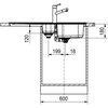 Zlewozmywak FRANKE Smart SRX 651-100 101.0368.322 Stalowy Typ Wbudowywany