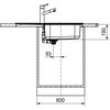Zlewozmywak jednokomorowy z ociekaczem FRANKE Smart SRX 611-86 XL 101.0368.321 Stal szlachetna 50x86 Typ Wbudowywany