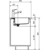 Zlewozmywak jednokomorowy FRANKE Maris MRX 210-50 TL 127.0544.022 Stalowy 51x53 Typ Wbudowywany