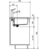 Zlewozmywak jednokomorowy FRANKE Maris MRX 110-40 122.0543.995 Stalowy 44x44 Typ Komora podblatowa