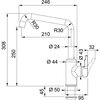 Bateria FRANKE Urban 115.0595.069 Kamienny szary Rodzaj baterii Jednodźwigniowa