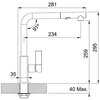 Bateria FRANKE Maris 115.0392.357 Chrom Rodzaj baterii Jednodźwigniowa