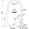 Bateria FRANKE Eos Neo 115.0590.045 Stal szlachetna Rodzaj baterii Jednodźwigniowa