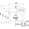 Bateria FRANKE Centro 115.0600.098 Chrom Rodzaj baterii Jednodźwigniowa