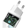 Ładowarka sieciowa BASEUS GaN2 Lite CCGAN2L-B02 A+C 65W Biały Rodzaj złącza USB-C - 1 szt.