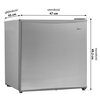 Lodówka MIDEA MDRD86FGF42 49.2cm Srebrna Kompresor inwerterowy Nie