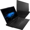 Na zdjęciu widoczny jest otwarty laptop z wyświetlaczem pokazującym niebieski napis "LEGION" na tle ciemnego motywu. Obok znajduje się zamknięty laptop z widocznym logo "LEGION" na obudowie.
