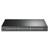 Switch TP-LINK JetStream TL-SG3452P Gigabit Ethernet, 52 porty, Funkcja PoE, Zarządzalny Złącza RJ-45 10/100/1000 Mbps x 48 szt., SFP x 4 szt.