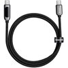 Kabel USB-C - USB-C BASEUS CATSK-B01 z wyświetlaczem LCD 100W 1 m Czarny Gwarancja 24 miesiące