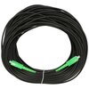 Czarny kabel patchcord o długości 30 metrów, zwinięty w krąg, z zielonymi złączami na obu końcach. Na kablu widoczny jest tekst: "EXTRALINK EX.13346".