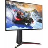 Monitor LG UltraGear 27GP950 o przekątnej 27 cali wyświetla dynamiczną scenę z gry, przedstawiającą pojazd na ośnieżonym terenie z górami w tle. Na ekranie widoczny jest napis "LG UltraGear™".