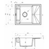 Zlewozmywak DEANTE Magnetic ZRM S11A Szary metalik Wykonanie Granit