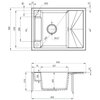 Zlewozmywak DEANTE Magnetic ZRM T11A Antracytowy Typ Wpuszczany